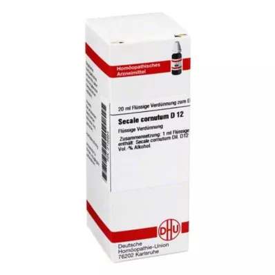 SECALE CORNUTUM D 12 Rozcieńczenie, 20 ml