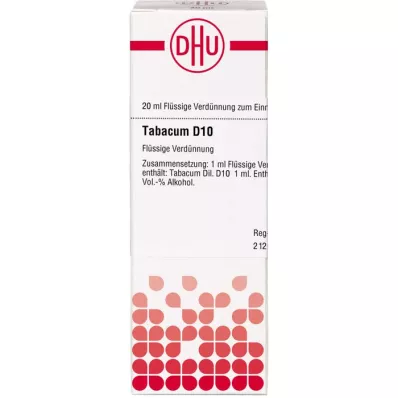 TABACUM D 10 Rozcieńczenie, 20 ml TABACUM D 10 Rozcieńczenie, 20 ml