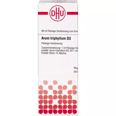 Arum triph d 3, 20 ml Arum triph d 3, 20 ml