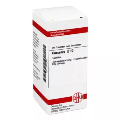 COCCULUS D 12 tabletek, 80 szt
