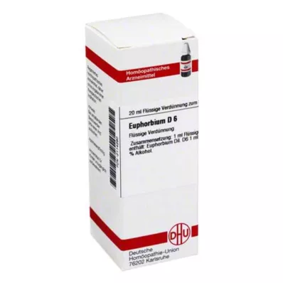 EUPHORBIUM D 6 Rozcieńczenie, 20 ml EUPHORBIUM D 6 Rozcieńczenie, 20 ml