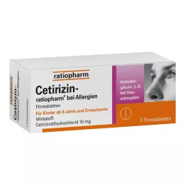 CETIRIZIN-ratiopharm na alergie 10 mg tabletki powlekane, 7 szt