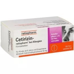 Cetirizin-ratiopharm w alergii 10 mg folia., 100 szt