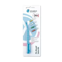 MIRADENT Interd.Pic-Brush Intro Kit 1H+4B.tra.blue, 1 szt