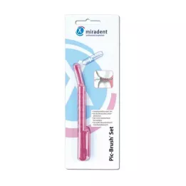 MIRADENT Zestaw pędzli Interd.Pic-Brush 1Halt+1Bü.tran.pink, 1 szt