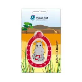 MIRADENT Szczoteczka edukacyjna dla dzieci Infant-O-Brush czerwona, 1 szt