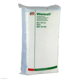 VLIWAZELL Kompresy chłonne niejałowe 20x40 cm, 25 szt