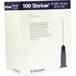 STERICAN Kaniule 23 Gx2 2/5 0,6x60 mm, 100 szt