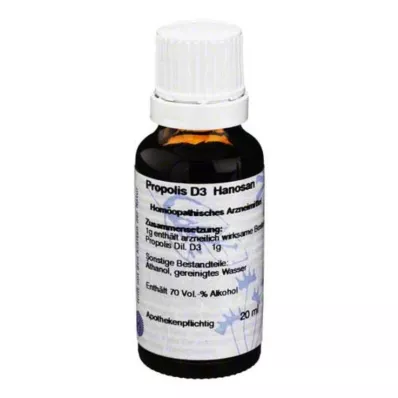 PROPOLIS Rozcieńczenie D3, 20 ml PROPOLIS Rozcieńczenie D3, 20 ml