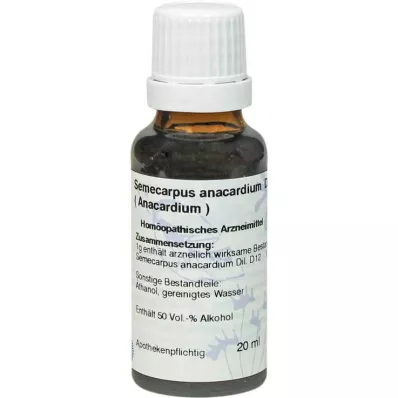 ANACARDIUM Rozcieńczenie D12, 20 ml ANACARDIUM Rozcieńczenie D12, 20 ml