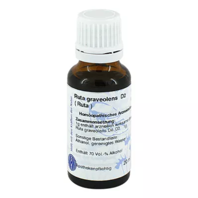 RUTA Rozcieńczenie D2, 20 ml RUTA Rozcieńczenie D2, 20 ml