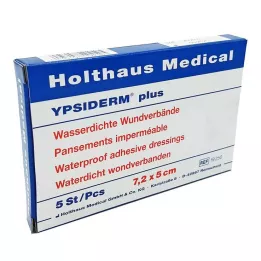 YPSIDERM plus opatrunek na ranę 5x7,2 cm, 5 szt