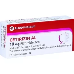 CETIRIZIN AL 10 mg tabletki z filmu, 20 szt