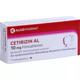 CETIRIZIN AL 10 mg tabletki z filmu, 7 szt