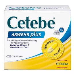 CETEBE ABWEHR plus Witamina C+Witamina D3+Cynk Kaps., 120 szt