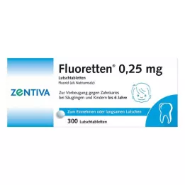 FLUORETTEN tabletki 0,25 mg, 300 szt