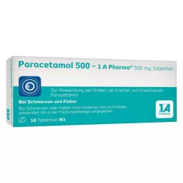 PARACETAMOL 500-1A Tabletki Pharma, 10 szt