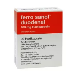 FERRO SANOL kapsułki twarde dwunastnicze z peletkami powlekanymi msr, 20 szt