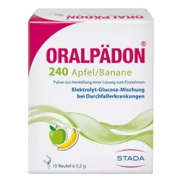 ORALPÄDON 240 Jabłko Banan Proszek, 10 szt