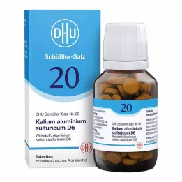 BIOCHEMIE DHU 20 Aluminium potasu. Sulfur.D 6 tabletek, 200 szt