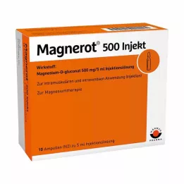 MAGNEROT 500 ampułek iniekcyjnych, 10X5 ml