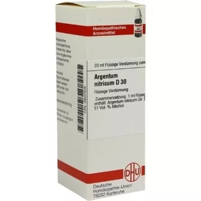 ARGENTUM NITRICUM D 30 Rozcieńczenie, 20 ml ARGENTUM NITRICUM D 30 Rozcieńczenie, 20 ml
