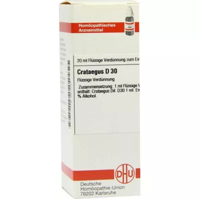 CRATAEGUS D 30 Rozcieńczenie, 20 ml CRATAEGUS D 30 Rozcieńczenie, 20 ml