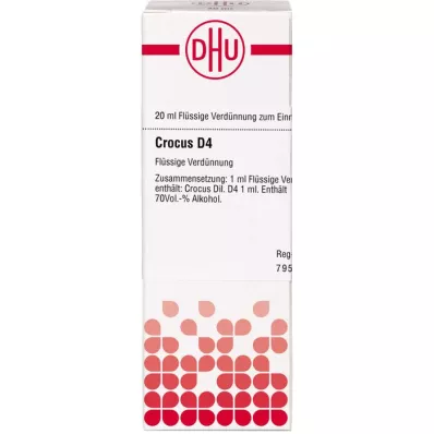 CROCUS D 4 Rozcieńczenie, 20 ml