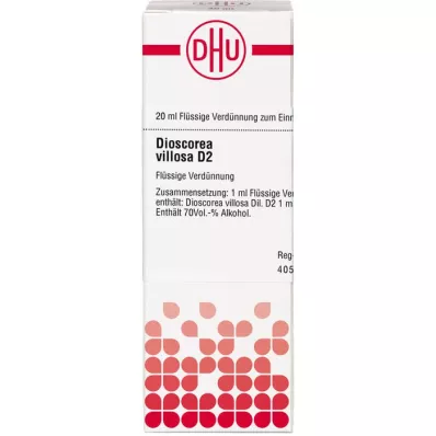 Dioscorea Villos D 2, 20 ml Dioscorea Villos D 2, 20 ml