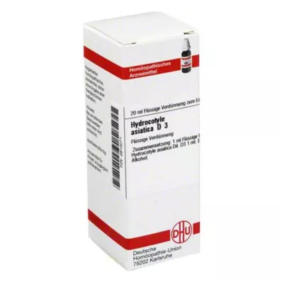 HYDROCOTYLE asiatica D 3 Rozcieńczenie, 20 ml HYDROCOTYLE asiatica D 3 Rozcieńczenie, 20 ml