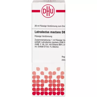 LATRODECTUS mactans D 8 Rozcieńczenie, 20 ml LATRODECTUS mactans D 8 Rozcieńczenie, 20 ml