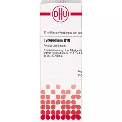 LYCOPODIUM D 10 Rozcieńczenie, 20 ml LYCOPODIUM D 10 Rozcieńczenie, 20 ml