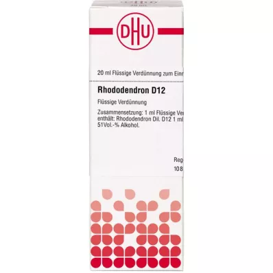 RHODODENDRON D 12 Rozcieńczenie, 20 ml RHODODENDRON D 12 Rozcieńczenie, 20 ml