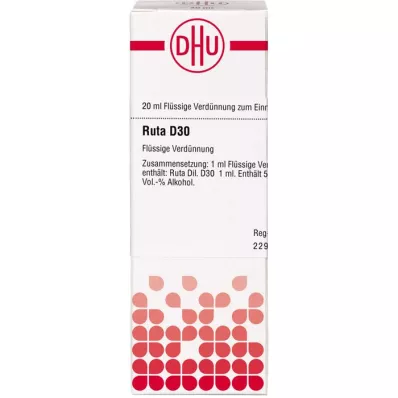 RUTA D 30 Rozcieńczenie, 20 ml RUTA D 30 Rozcieńczenie, 20 ml