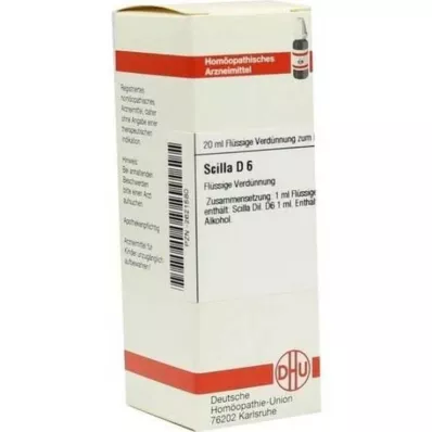 SCILLA D 6 Rozcieńczenie, 20 ml SCILLA D 6 Rozcieńczenie, 20 ml