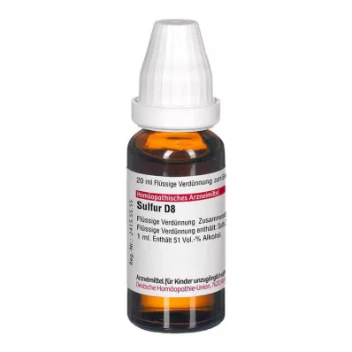SULFUR D 8 Rozcieńczenie, 20 ml SULFUR D 8 Rozcieńczenie, 20 ml