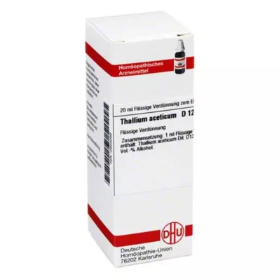 THALLIUM ACETICUM D 12 Rozcieńczenie, 20 ml