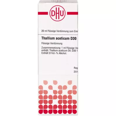 Thallium ACET D30, 20 ml Thallium ACET D30, 20 ml