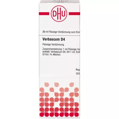 Verbascum D 4, 20 ml Verbascum D 4, 20 ml
