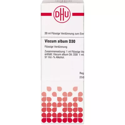 VISCUM ALBUM D 30 Rozcieńczenie, 20 ml VISCUM ALBUM D 30 Rozcieńczenie, 20 ml