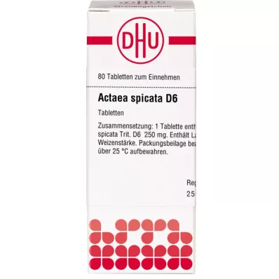 ACTAEA SPIC D 6, 80 szt ACTAEA SPIC D 6, 80 szt
