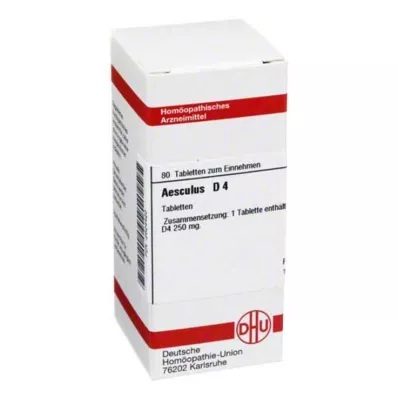 AESCULUS D 4 tabletki, 80 szt AESCULUS D 4 tabletki, 80 szt