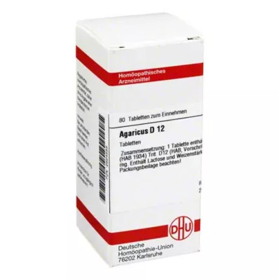 AGARICUS D 12 tabletek, 80 szt