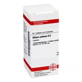 ALLIUM SATIVUM D 6 tabletek, 80 szt