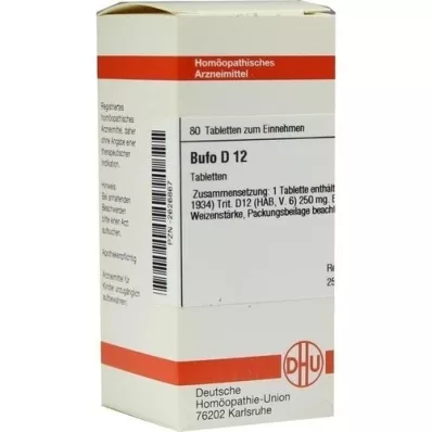 BUFO D 12 tabletek, 80 szt BUFO D 12 tabletek, 80 szt