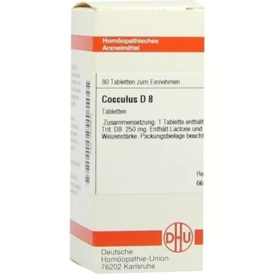 COCCULUS D 8 tabletek, 80 szt COCCULUS D 8 tabletek, 80 szt
