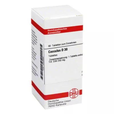 COCCULUS D 30 tabletek, 80 szt COCCULUS D 30 tabletek, 80 szt