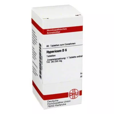 HYPERICUM D 6 tabletek, 80 szt