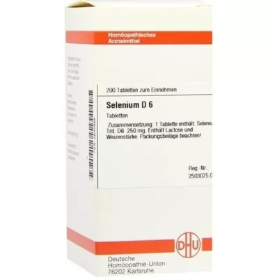 SELENIUM D 6 tabletek, 200 szt SELENIUM D 6 tabletek, 200 szt