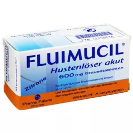 FLUIMUCIL Środek wykrztuśny na kaszel ostry 600 tabletek musujących, 10 szt